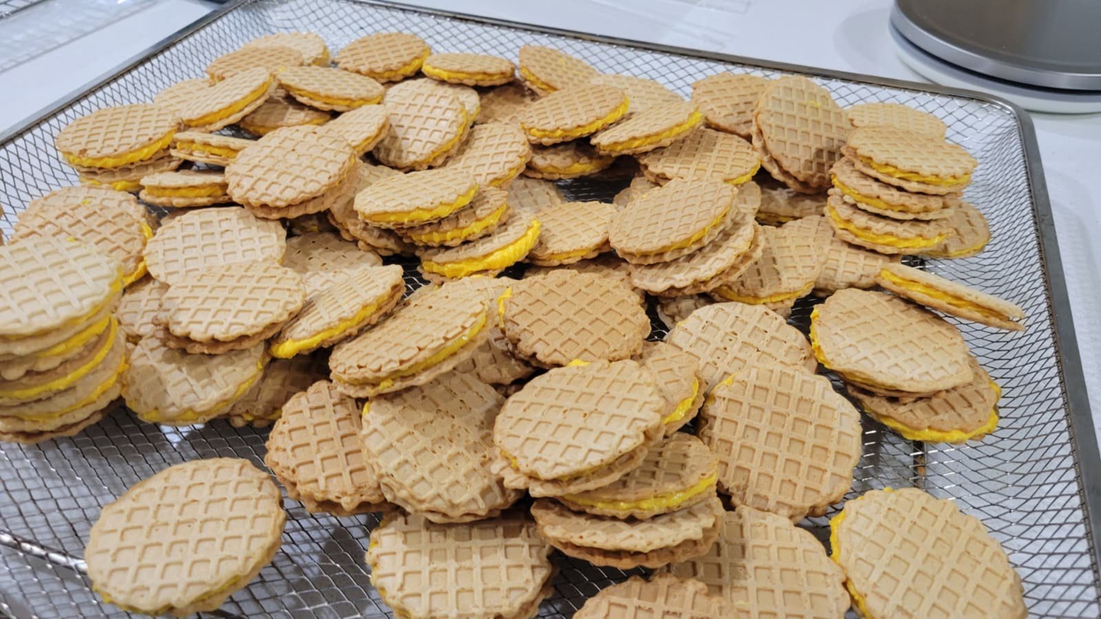 Cheez Waffies in production
