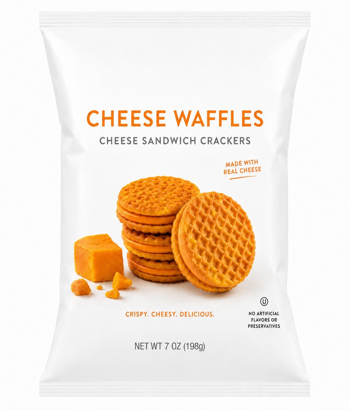 Cheese Waffles sandwich crackers